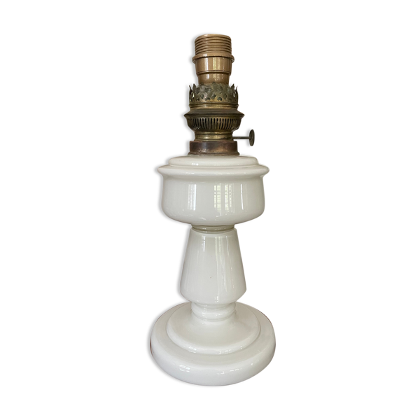 Pied de lampe en opaline circa 1900