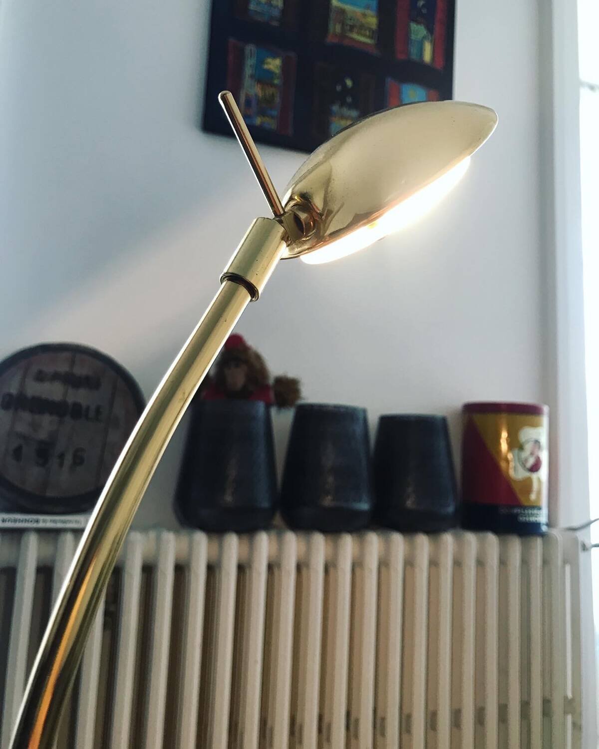 Vintage Arc Style Gold Desk Lamp