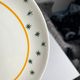 Set of 4 dessert plates GIEN, Primefleur creation, model "Constellation", 1950.