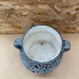 Old Cauldron Pot Tripod Annette ROUX Ceramic Fat Lava 50s #B579