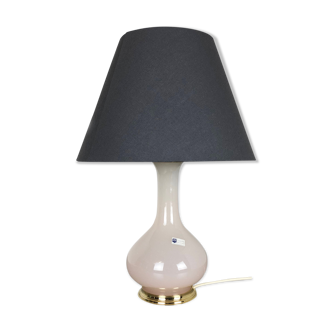 Opaline Murano glass table desk light made by Cenedese Vetri Italy, 1960s