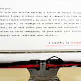 Triumph Tippa typewriter revised new ribbon