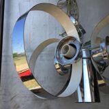 Space Age chrome hanging lamp 1970
