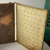 Vintage barber triptych mirror