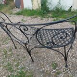 Banc de jardin en fer ancien