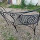 Banc de jardin en fer ancien