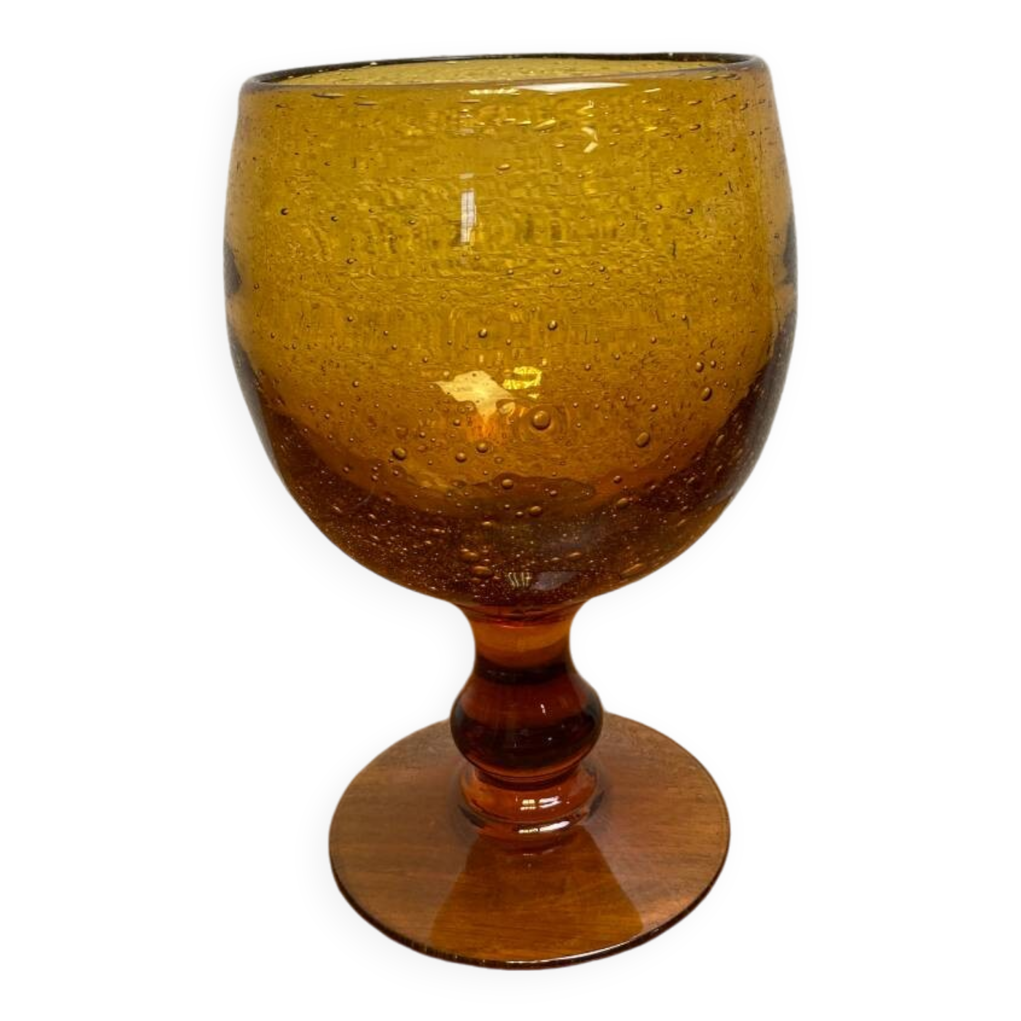 Large vintage bubble glass