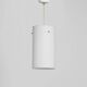 Opaline glass cylindrical pendant, 1970s
