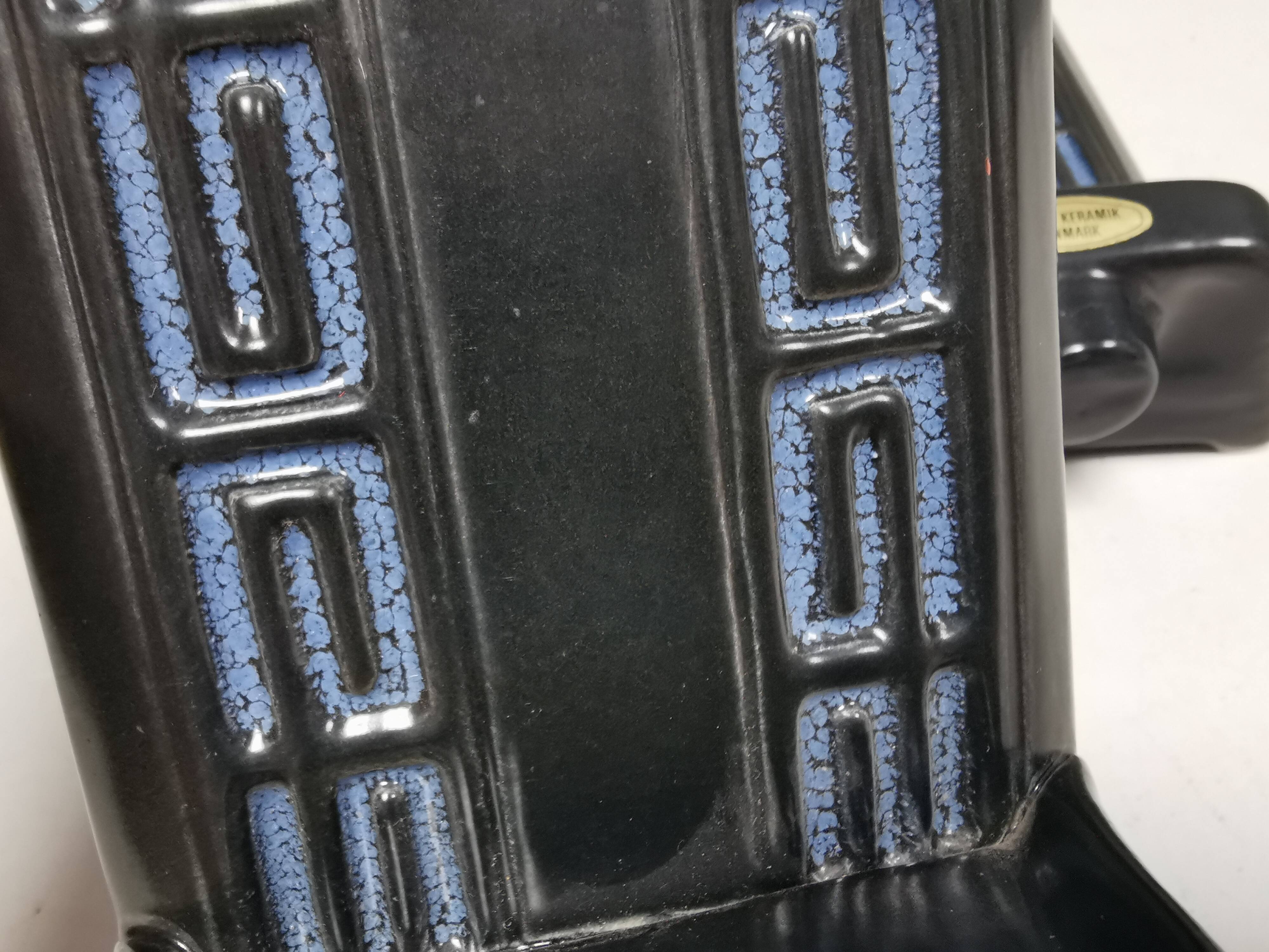 Two wall-mounted candlesticks by Danish Frank Ceramics 1970s.