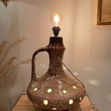 Ceramic lamp from the 1960s-1970s