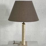 vintage marble and brass lamp