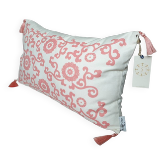Hatai cushion cover white / hot pink - 30 x 50