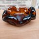 Vintage thick glass ashtray