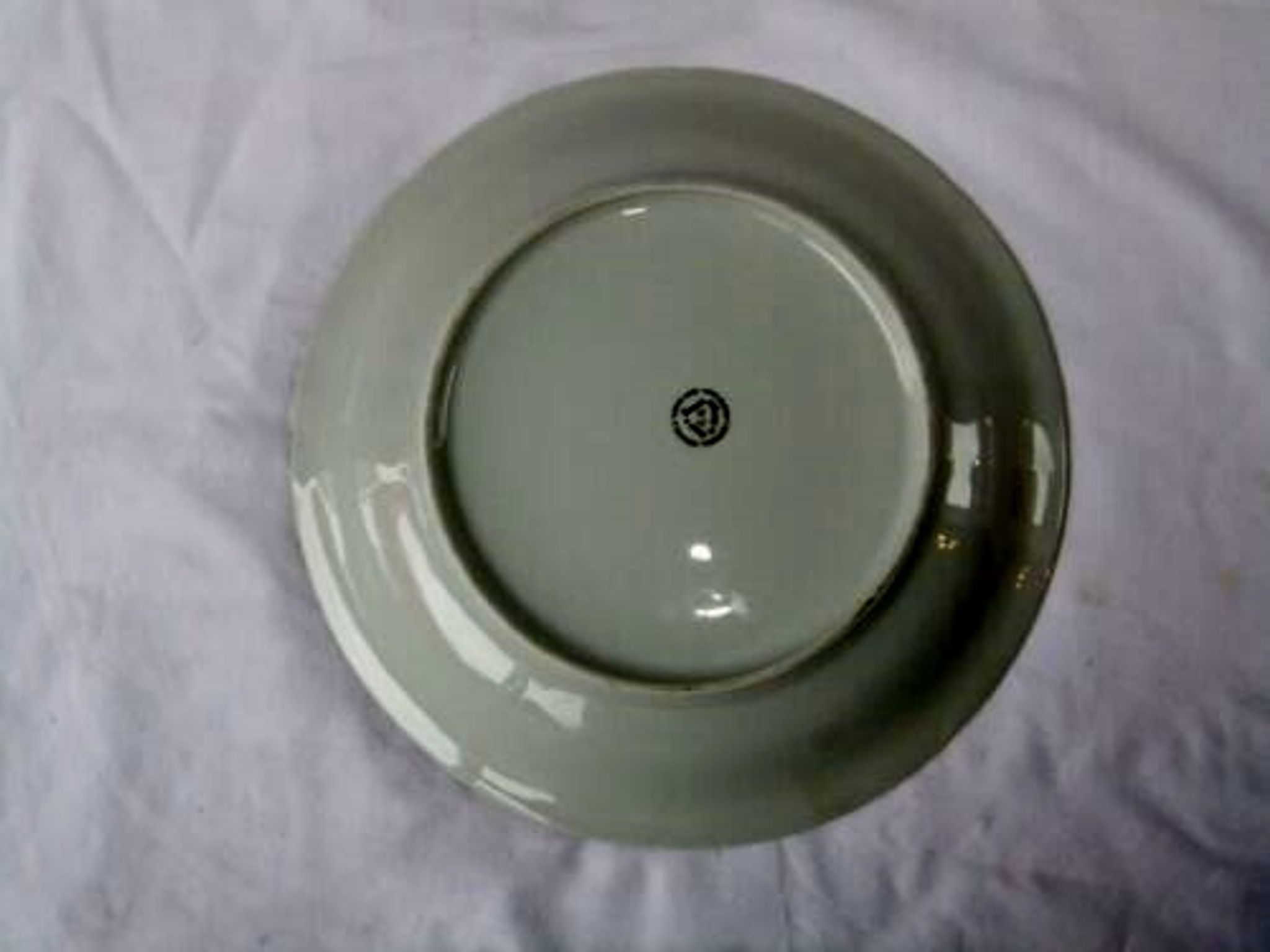 Old dish porcelain of limoges Vierzon gilding vintage flowers table service