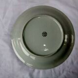 Plat ancien porcelaine de limoges Vierzon dorure vintage fleurs service de table