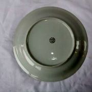 Old dish porcelain of limoges Vierzon gilding vintage flowers table service