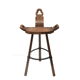 Vintage Spanish Brutalist 'Marbella' stool by Confonorm from the 1970s