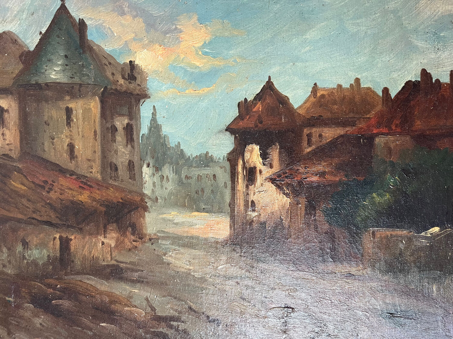 Tableau: oil on canvas Landscape