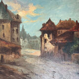 Tableau: oil on canvas Landscape