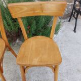 2 wooden bistro chairs, Baumann style