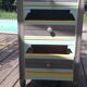 Meuble d appoint, commode 3 tiroirs, en bois, rénovée vintage