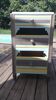 Meuble d appoint, commode 3 tiroirs, en bois, rénovée vintage