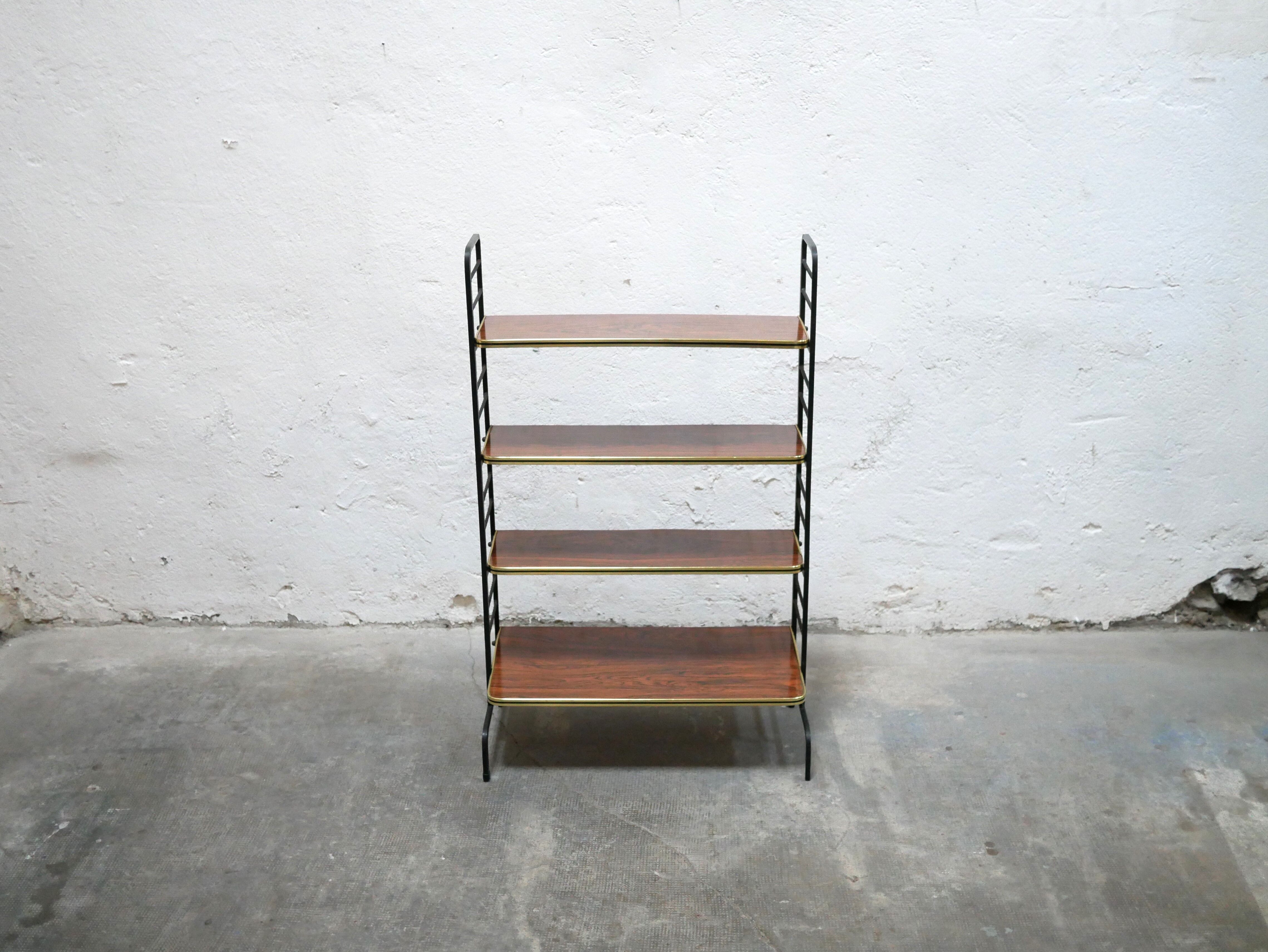 Vintage metal and formica shelf accent furniture