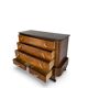 Commode italienne Art déco en ronce de noyer, années 1920