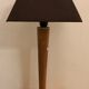 Vintage wooden foot lamp