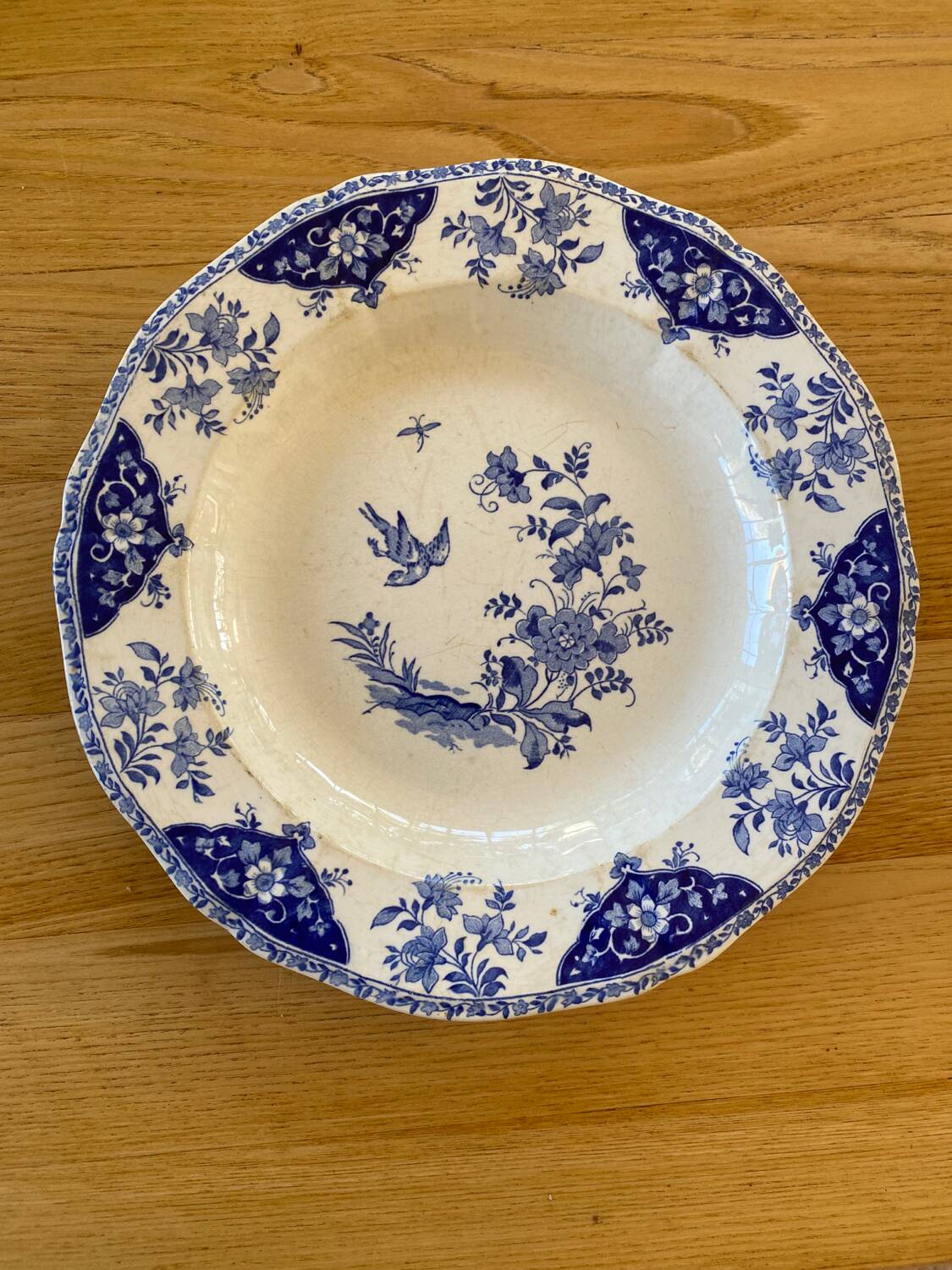 Large round and hollow dish from Gien