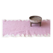 Pink Kilim Rug - 296 x 109 cm