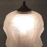 Art Deco portable lamp in glass paste - mid 20th century