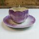 Tasse et soucoupe fleur KG Lunéville