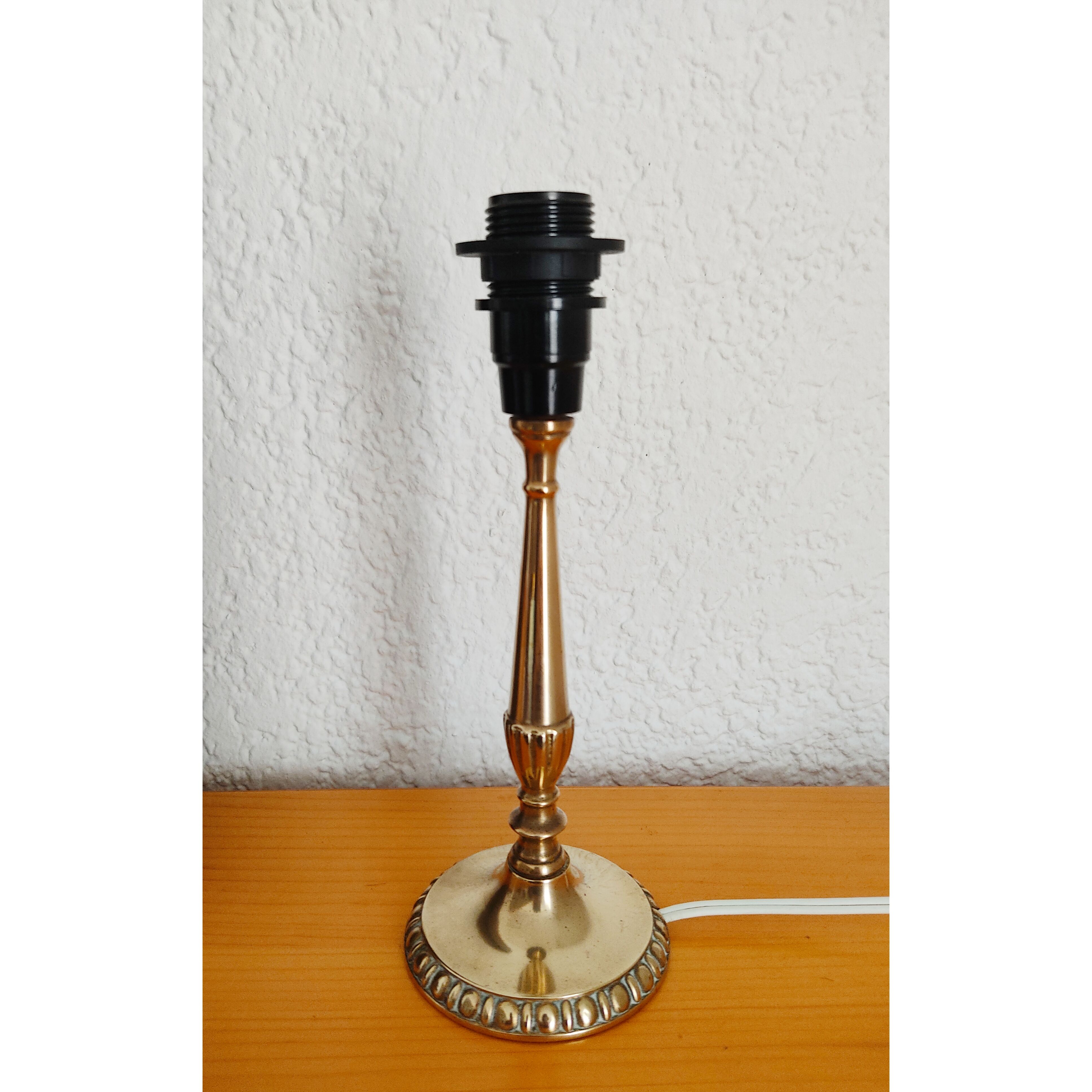 Brass bedside lamp