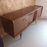 Brown formica sideboard