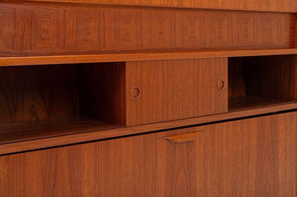 Cabinet de cocktail SK661 et tabourets de bar par Johannes Andersen pour Skaaning & Son années 1960