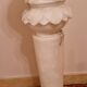 Spanish alabaster sculpted pedestal Decorative pedestal 20th century 66 cm