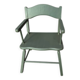 Fauteuil enfant design vintage vert
