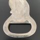 Silver metal bottle opener vintage horse shape