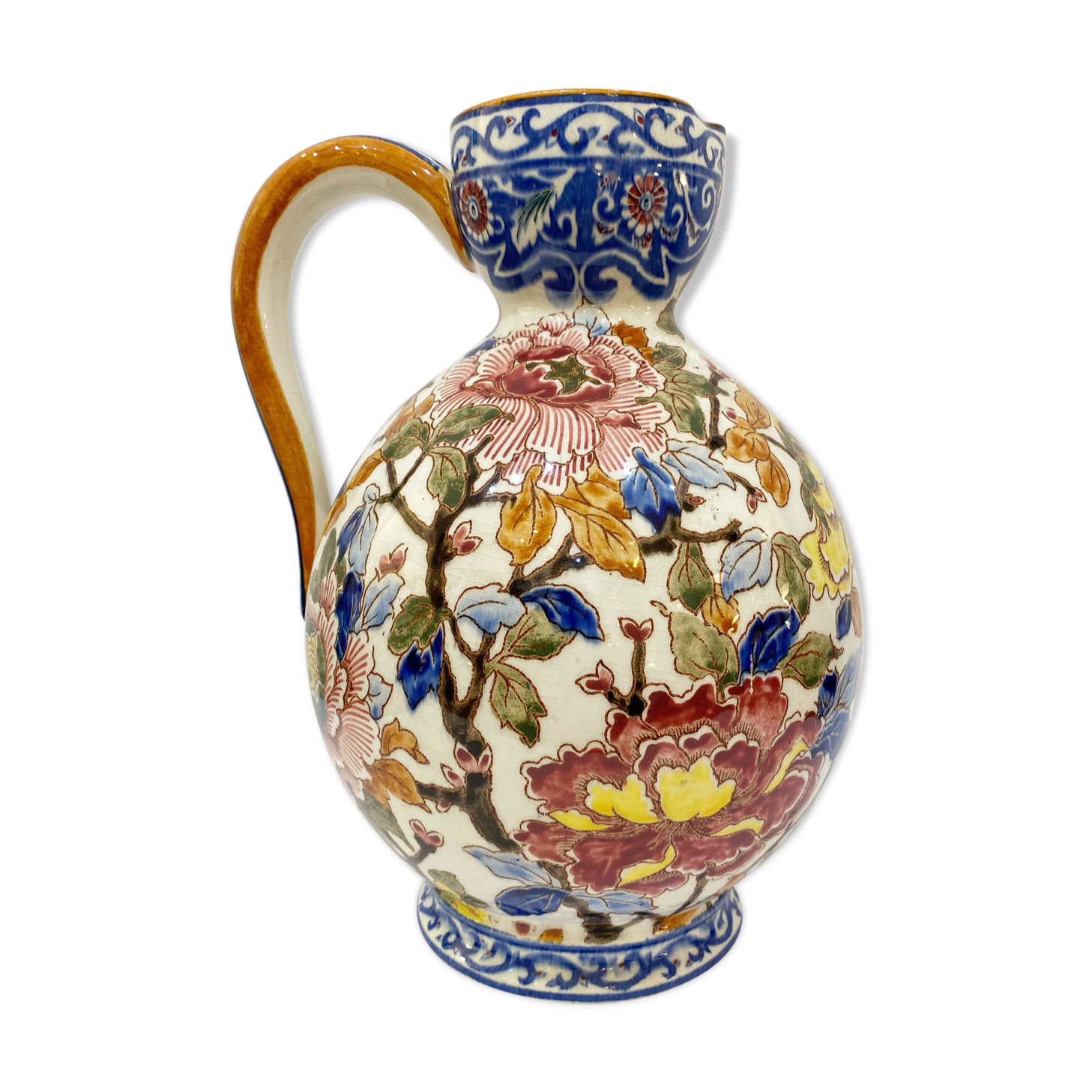 Gien art deco pitcher, 1940