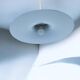 Large vintage space age 1970 aluminum pendant light L