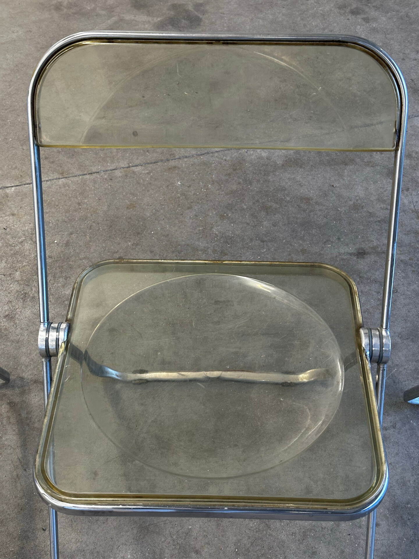 Suite de 3 chaises pliantes Plia par Giancarlo Piretti pour Castelli
