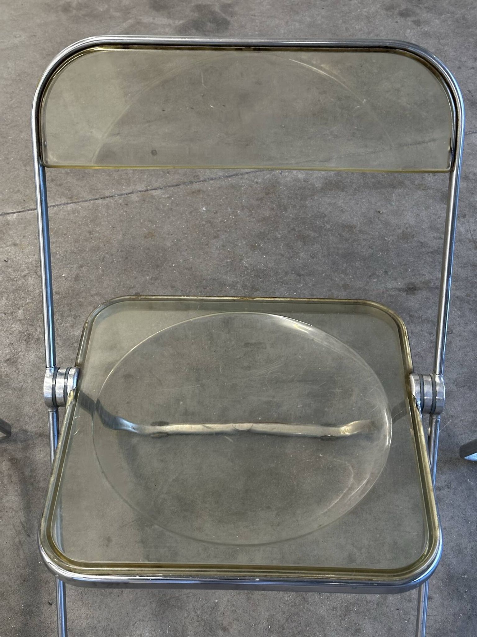 Suite de 3 chaises pliantes Plia par Giancarlo Piretti pour Castelli