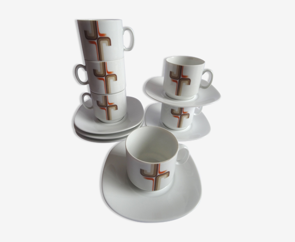 Tasses à café porcelaine Bavaria