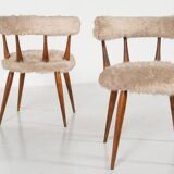 Mid-Century Pair of Scandinavian Cocktail Chairs - 1950s