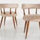 Paire de chaises cocktail scandinaves du milieu du siècle - années 1950