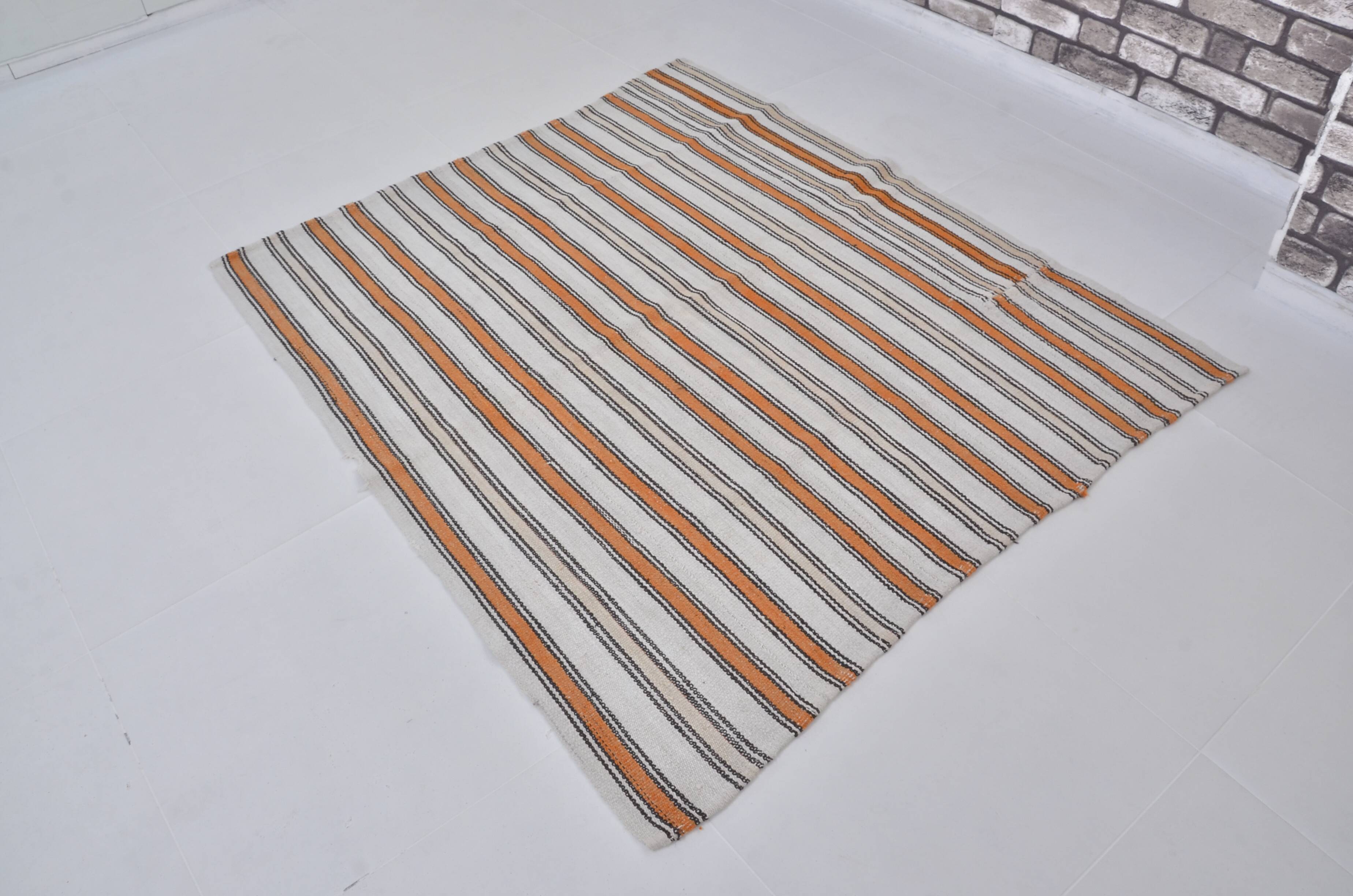 Colourful Stripe Oushak Vintage Hemp sku3724