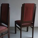 2 Amsterdam School oak chairs | Netherlands | 1920s