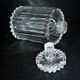 Whiskey bottle decanter in crystal cut in full fluted beveled deep Baccarat or Saint-Louis?