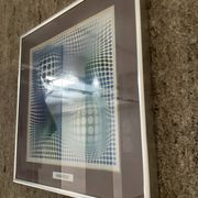 Vintage Op Art silkscreen "Feny" by Vasarely